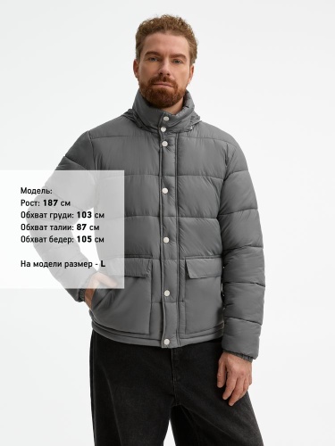 Куртка Ben Mac, серая фото 4 Куртка Ben Mac, серая фото 4