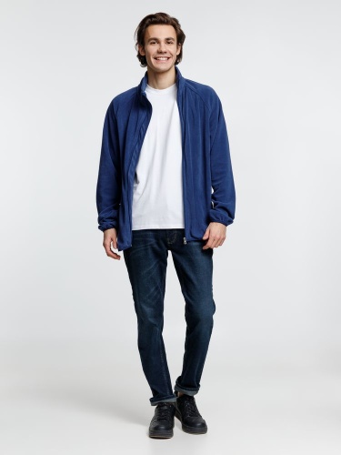 Куртка флисовая унисекс Fliska, темно-синяя фото 5 Куртка флисовая унисекс Fliska, темно-синяя фото 5