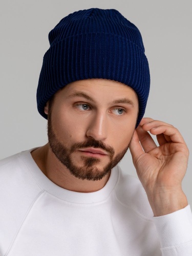 Шапка Franky, синяя (сапфир) фото 5 Шапка Franky, синяя (сапфир) фото 5