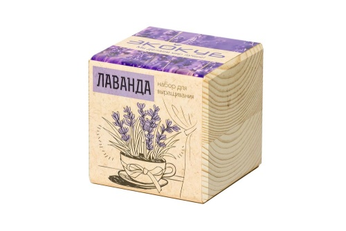 Набор для выращивания «Экокуб», лаванда фото 4 Набор для выращивания «Экокуб», лаванда фото 4