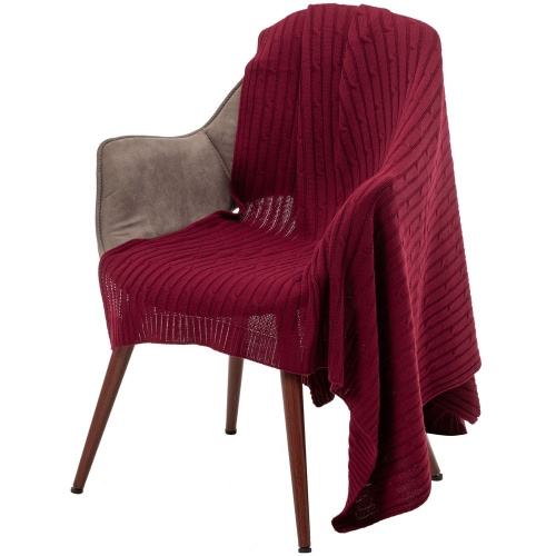 Плед Remit, бордовый фото 6