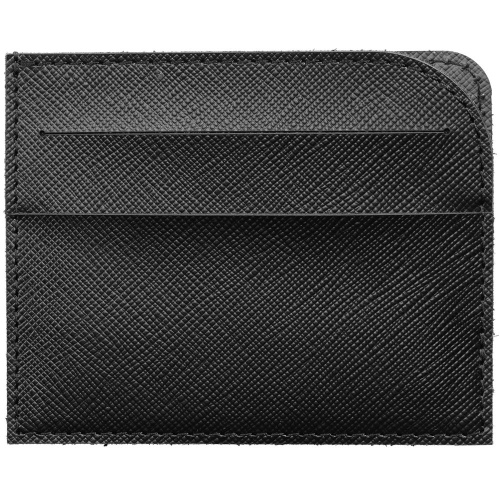 Чехол для карточек Linen, черный Чехол для карточек Linen, черный