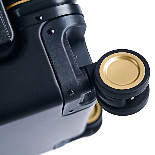 Чемодан Metal Luggage, черный фото 6