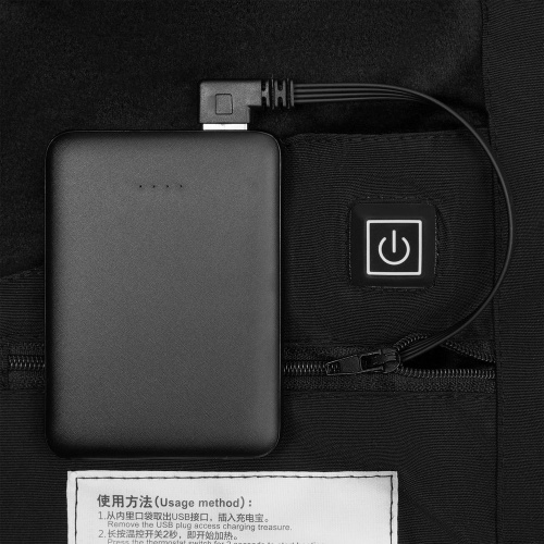 Куртка с подогревом Thermalli Pila, черная фото 7