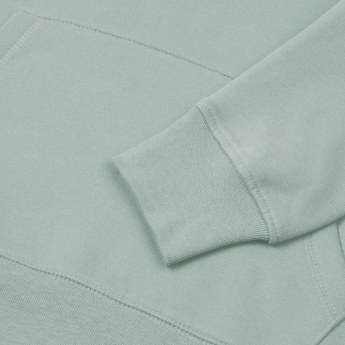 Толстовка с капюшоном унисекс Hoodie, серо-зеленая фото 5