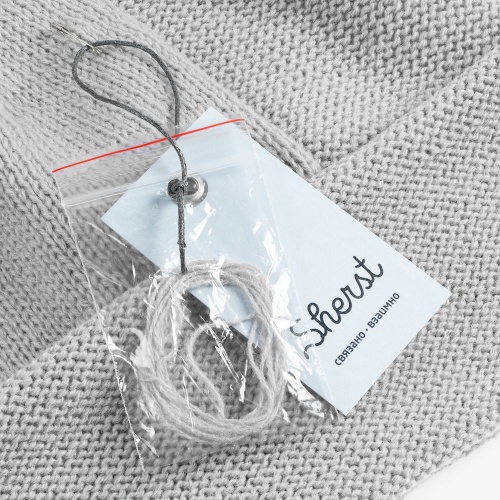 Шапка Greta, светло-серая фото 4 Шапка Greta, светло-серая фото 4