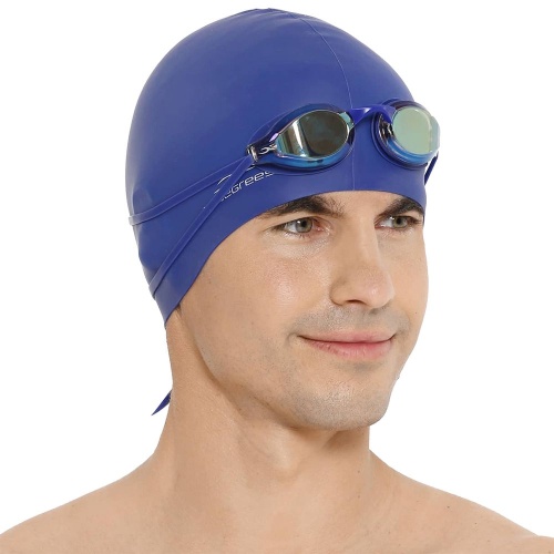 Шапочка для плавания Nuance, черная фото 6