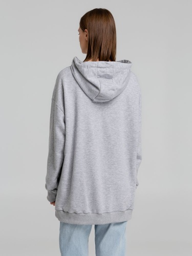 Худи оверсайз «Чистая соль», серый меланж фото 10 Худи оверсайз «Чистая соль», серый меланж фото 10
