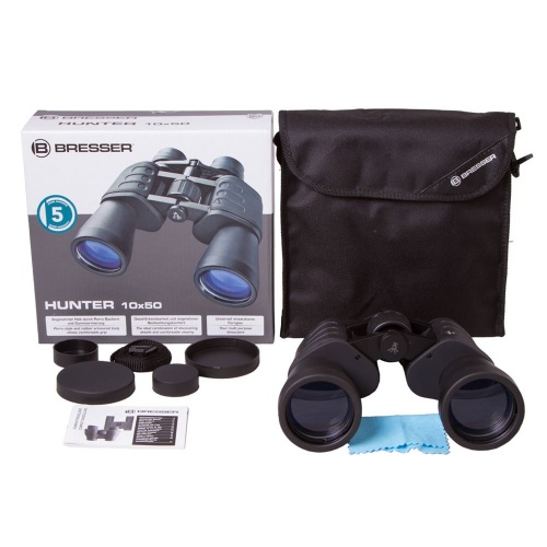 Бинокль Hunter 10x, линзы 50 мм фото 5