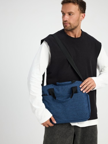 Сумка для ноутбука Delegate, синяя фото 4 Сумка для ноутбука Delegate, синяя фото 4