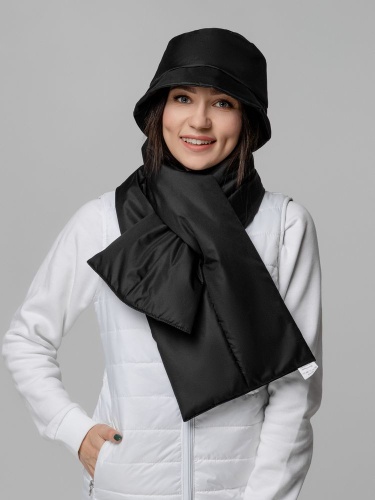 Панама утепленная Shelter, черная фото 10