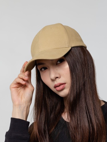 Бейсболка Hillside, бежевая фото 3