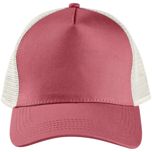 Бейсболка Blink, розовая (лососевая) с молочно-белым фото 2 Бейсболка Blink, розовая (лососевая) с молочно-белым фото 2