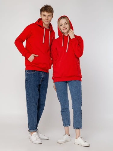 Толстовка с капюшоном Unit Kirenga Heavy, красная фото 15 Толстовка с капюшоном Unit Kirenga Heavy, красная фото 15