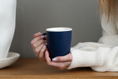 Кружка Doppel, темно-синяя фото 4 Кружка Doppel, темно-синяя фото 4