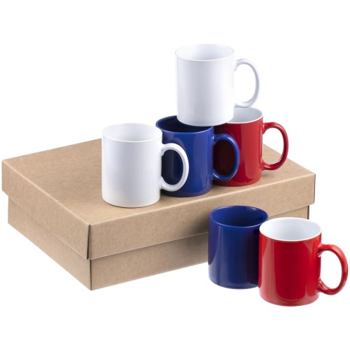Набор из 6 кружек Promo, триколор Набор из 6 кружек Promo, триколор