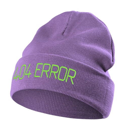 Шапка 404 Error, сиреневая фото 3 Шапка 404 Error, сиреневая фото 3