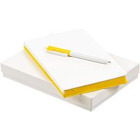 Набор Duplex, белый с желтым