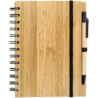 Блокнот на кольцах Bambook с шариковой ручкой