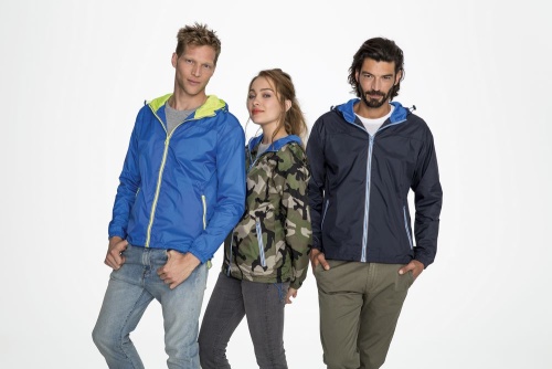 Ветровка Skate, ярко-синяя с неоново-желтым фото 6