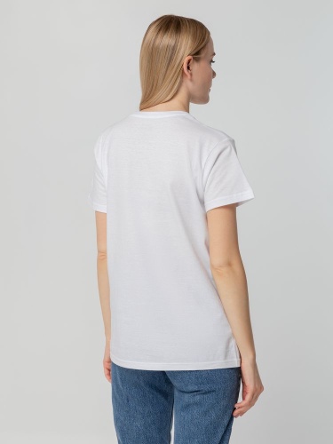 Футболка унисекс T-bolka 140, белая фото 8