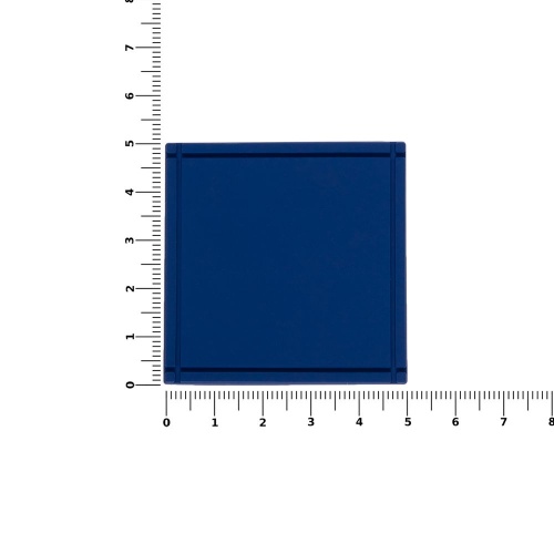 Лейбл из ПВХ Dzeta, L, синий фото 2