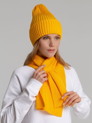 Шапка Yong, желтая фото 6