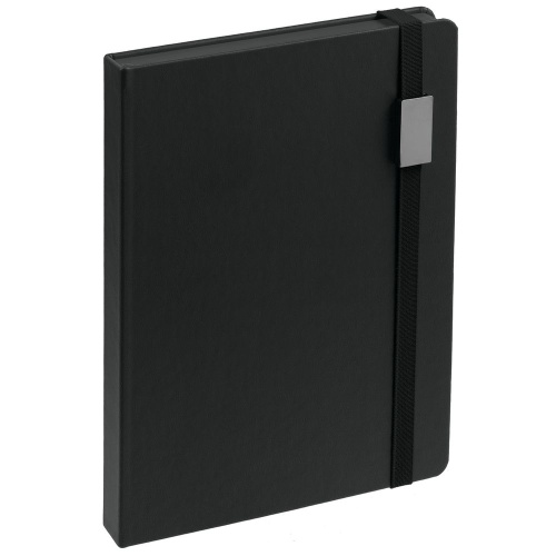 Ежедневник New Factor Metal, черный Ежедневник New Factor Metal, черный