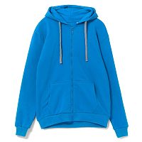 Толстовка с капюшоном на молнии Unit Siverga Heavy, бирюзовая