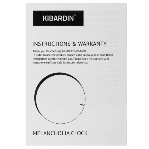 Часы настенные Melancholia Clock, черные фото 6 Часы настенные Melancholia Clock, черные фото 6
