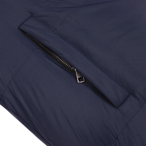 Пуховик унисекс Kapsula, темно-синий фото 4 Пуховик унисекс Kapsula, темно-синий фото 4