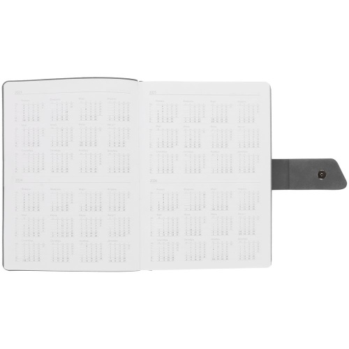 Ежедневник Boom, недатированный, черный с серым фото 4