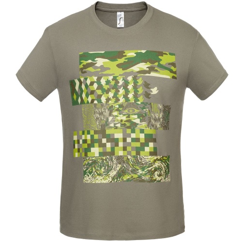 Футболка «Искусство камуфляжа», серая (стальная) Футболка «Искусство камуфляжа», серая (стальная)