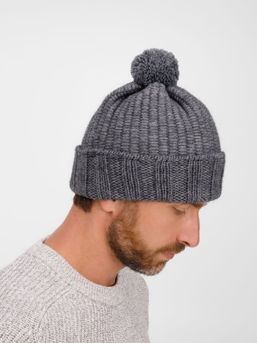 Шапка Frissonelle, серый меланж фото 4
