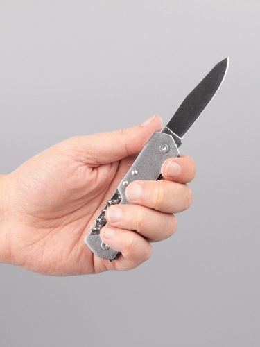 Туристический нож Liten Halp, серебристый фото 4