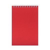 Блокнот Nettuno Mini в клетку, красный