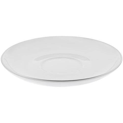 Кофейная пара Select, белая с серебристой отводкой фото 9