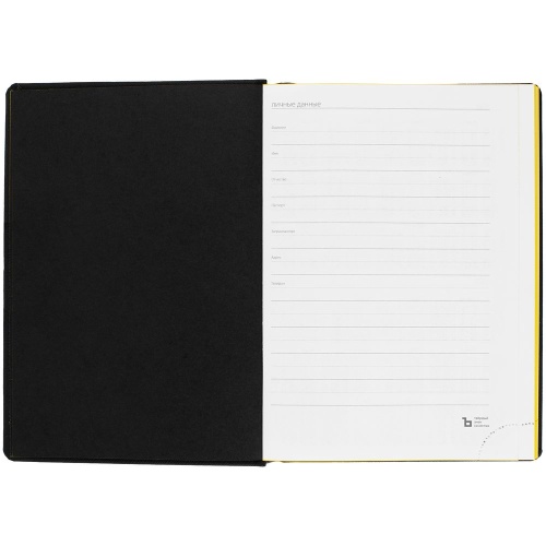 Ежедневник Mobile, недатированный, черно-желтый фото 7