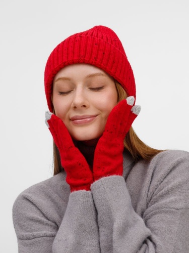 Шапка Spotti, красная фото 4