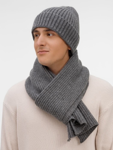 Шапка Laconi, темно-серый меланж фото 7