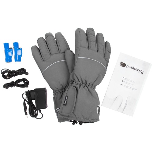 Перчатки с подогревом Pekatherm, серые фото 9 Перчатки с подогревом Pekatherm, серые фото 9