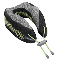 Подушка под шею для путешествий Evolution Cool, черная с серым