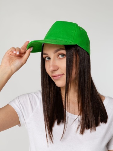 Бейсболка Unit Standard, ярко-зеленая фото 8