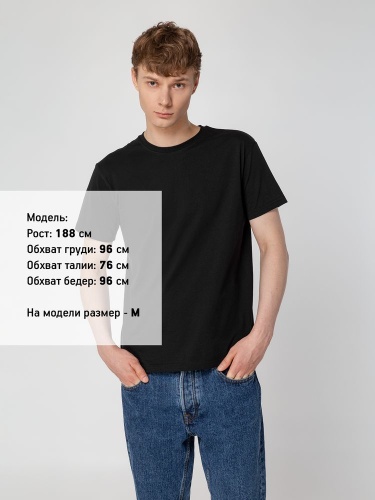 Футболка унисекс T-Bolka 160, черная фото 5