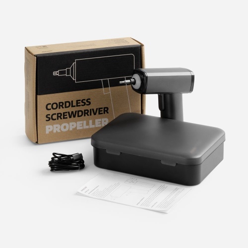 Отвертка аккумуляторная Propeller, черная фото 4 Отвертка аккумуляторная Propeller, черная фото 4