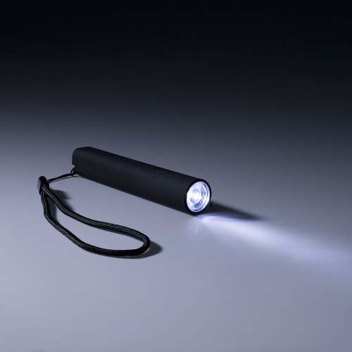 Фонарик аккумуляторный Falkirk, черный фото 3 Фонарик аккумуляторный Falkirk, черный фото 3