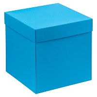 Коробка Cube, L, голубая