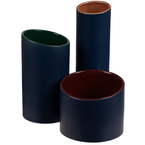 Ваза Form Fluid, малая, сине-бордовая фото 9