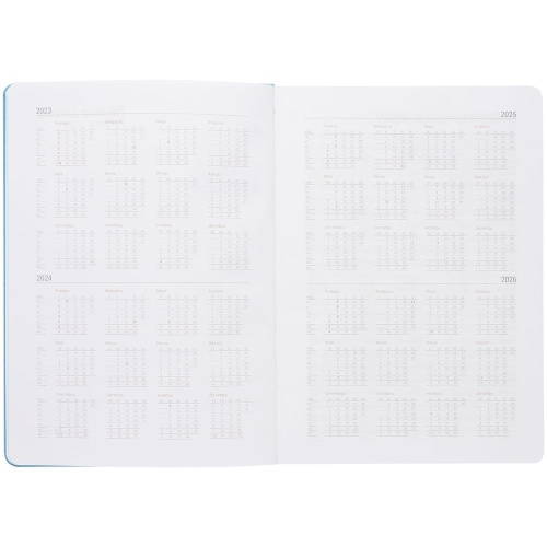 Ежедневник New Factor, недатированный, голубой фото 4