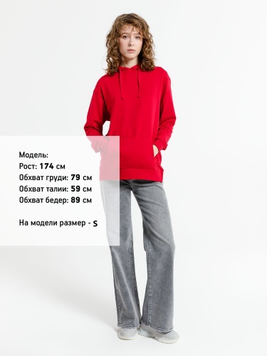 Худи унисекс Westray, красное фото 5 Худи унисекс Westray, красное фото 5